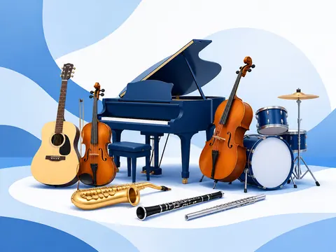 Иллюстрация категории «Музыкальные инструменты»